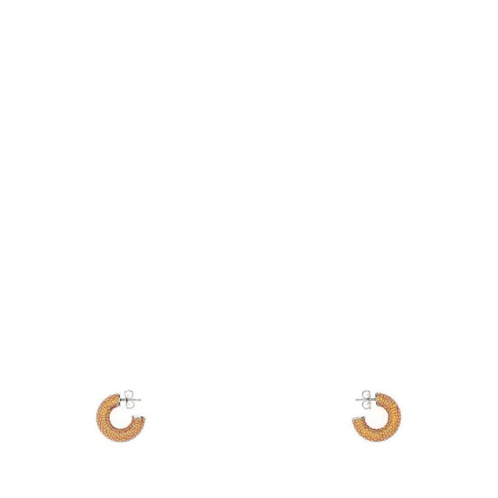 AMINA MUADDI Cameron Hoop Earrings Women ORANGE
